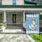 Hello Summer Garden Flags for Outside, Funny Goose with Surfboard Small Seasonal Decoration